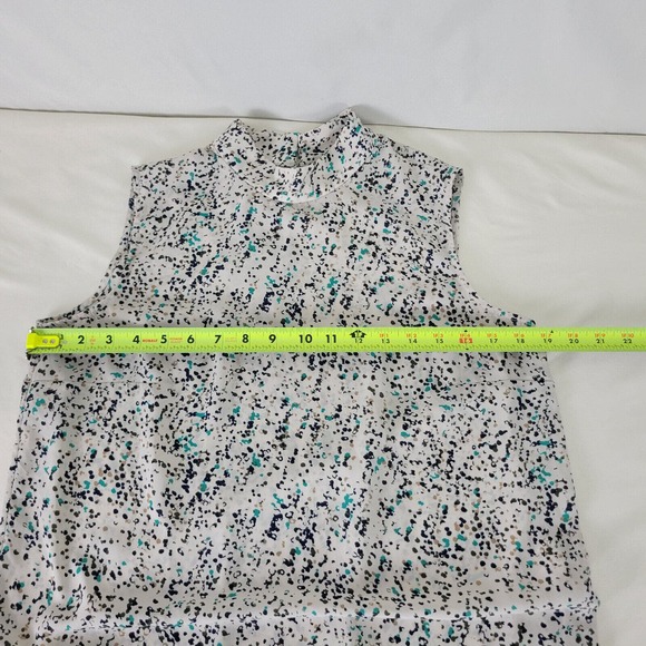 Prologue Womens Blouse Size Medium Top Multicolored Sleeveless Crew Neck Shirt - Picture 4 of 8